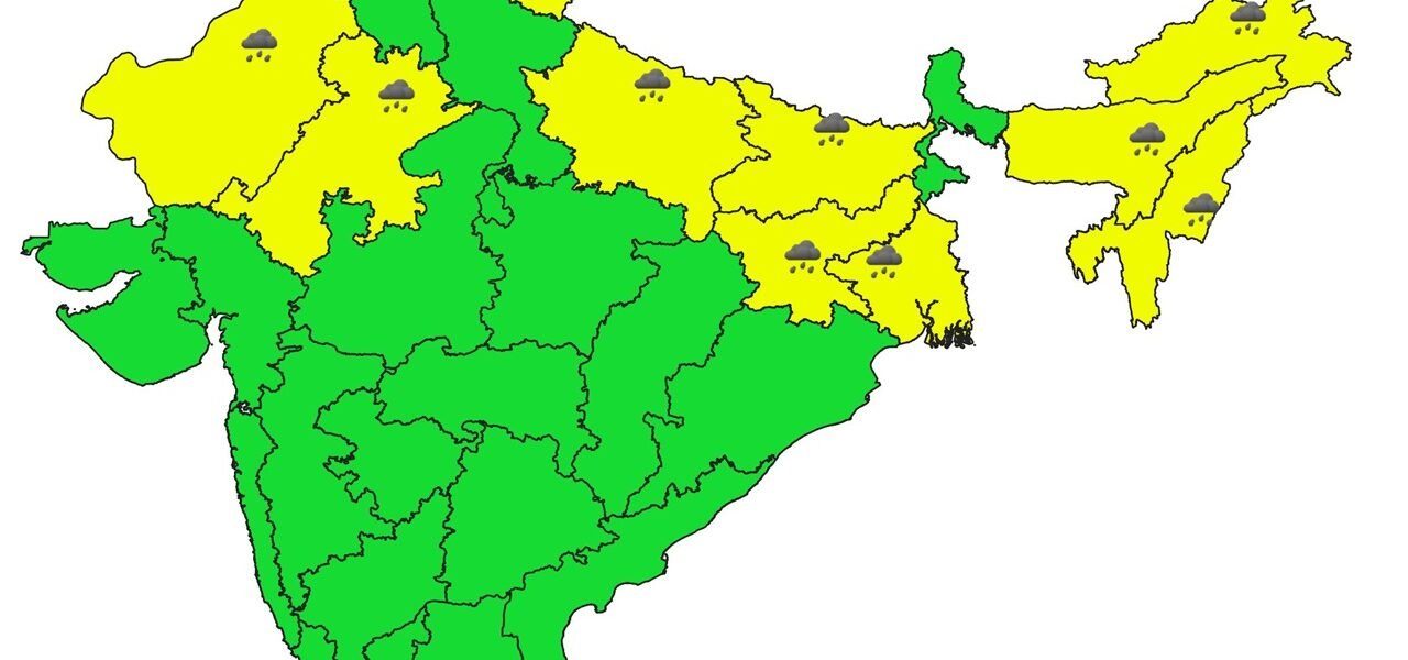 IMD predicted torrential rains in the northeastern, northwestern and eastern regions of the country till August 16