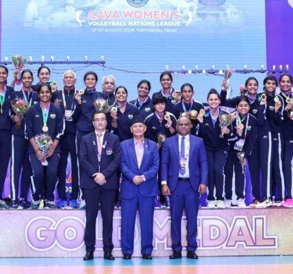 India beat Nepal to win the CAVA Women's Volleyball Nations League
