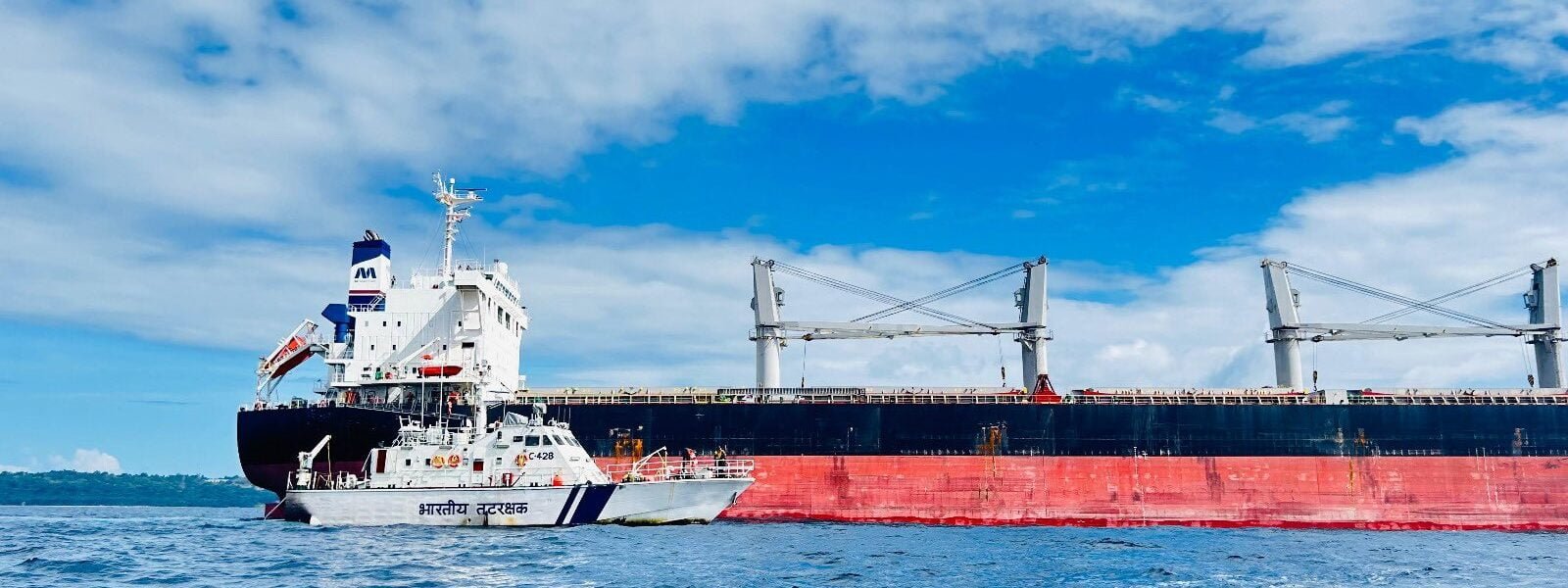 Indian Coast Guard rescues Filipino crew member suffering a medical emergency off the coast of Port Blair