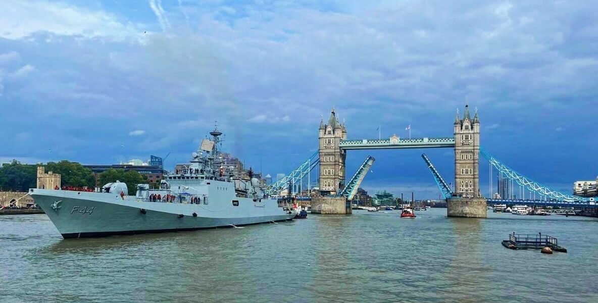 Indian Naval Ship INS Tabar arrived in London, UK for a four day visit