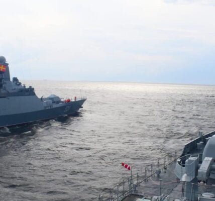 Indian Naval Ship Tabar conducts maritime partnership exercise (mpx) with Russian Naval Ship Soobrazitelny
