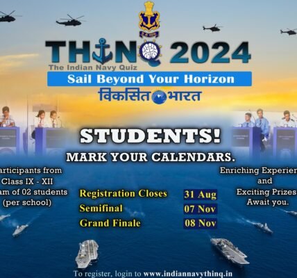 Indian Navy Quiz Thinq2024 registration dates extended till 31 Aug 24