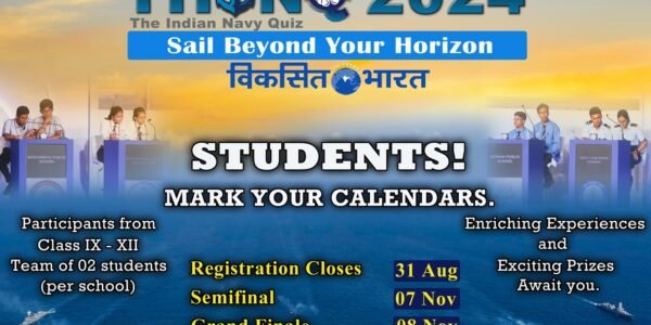 Indian Navy Quiz Thinq2024 registration dates extended till 31 Aug 24