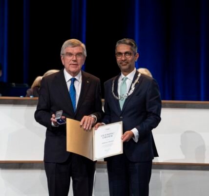 International Olympic Committee confers highest honour Olympic Order on Abhinav Bindra in Paris