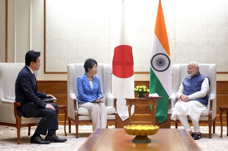 Japan's Foreign Minister Yoko Kamikawa and Defence Minister Minoru Kihara meet PM Modi in New Delhi