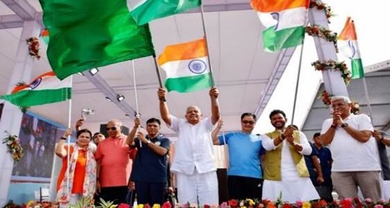 Ministry of Culture organised Har Ghar Tiranga Bike Rally of MPs in Delhi