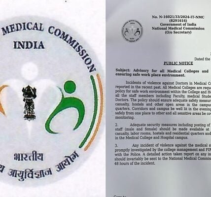 National Medical Commission issues advisory to medical colleges to ensure safe environment