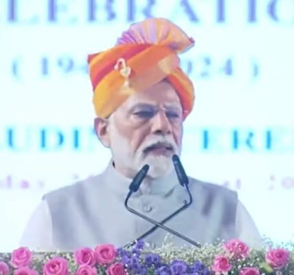 PM Modi addresses the closing ceremony of the Platinum Jubilee events of Rajasthan High Court in Jodhpur, Rajasthan