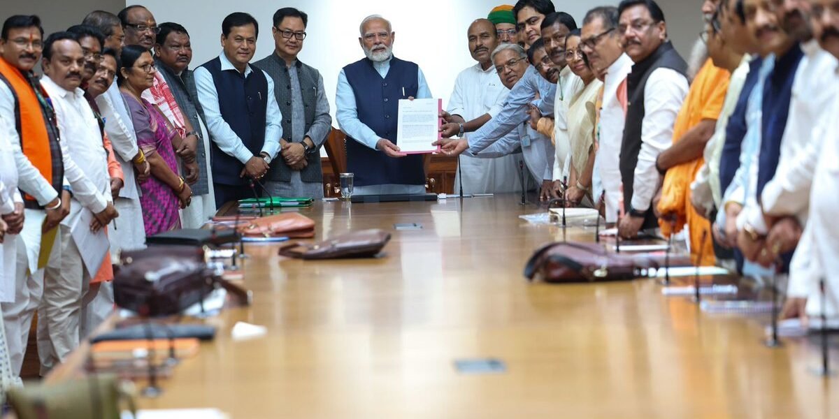 PM Modi met a delegation of SC-ST MPs today