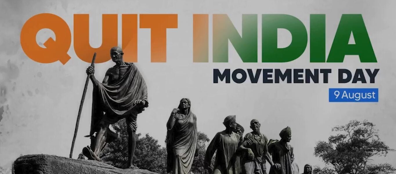 PM Modi pays tribute to all those who participated in the Quit India Movement led by Mahatma Gandhi