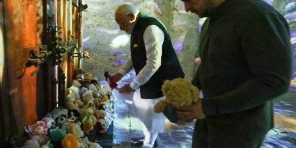 PM Modi visits exhibition commemorating martyred children at National History Museum of Ukraine in Kyiv