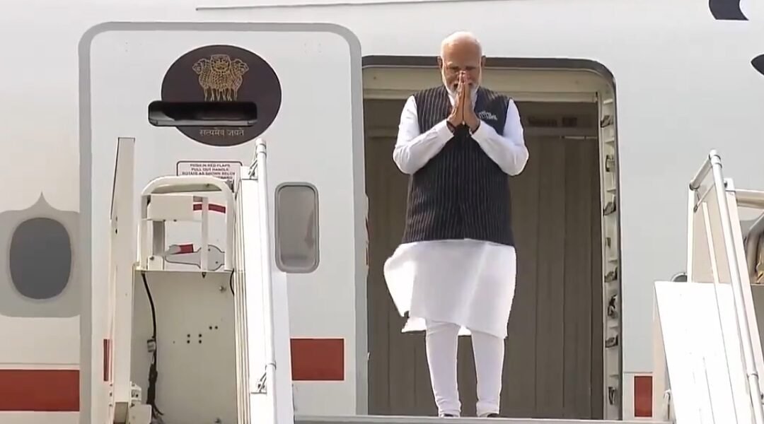 PM Narendra Modi arrives in Warsaw, Poland on a two-day official visit
