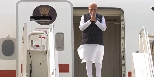 PM Narendra Modi arrives in Warsaw, Poland on a two-day official visit