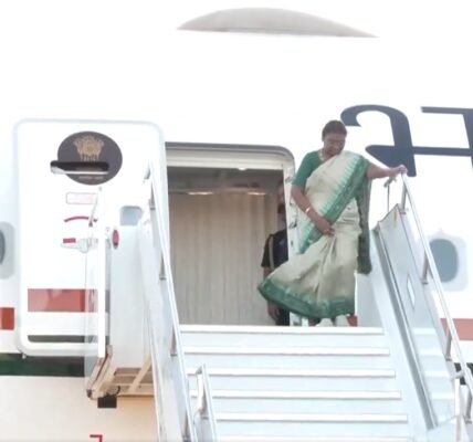 President Draupadi Murmu arrived in Fiji on a state visit