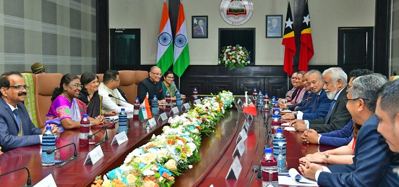 President Draupadi Murmu held bilateral talks with President and Prime Minister of Timor Leste; three MoUs on mutual cooperation signed between the two countries