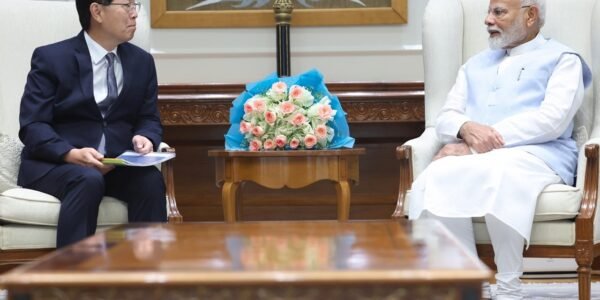 Prime Minister Modi met Young Liu, Chairman of Hon Hai Technology Group (Foxconn) today