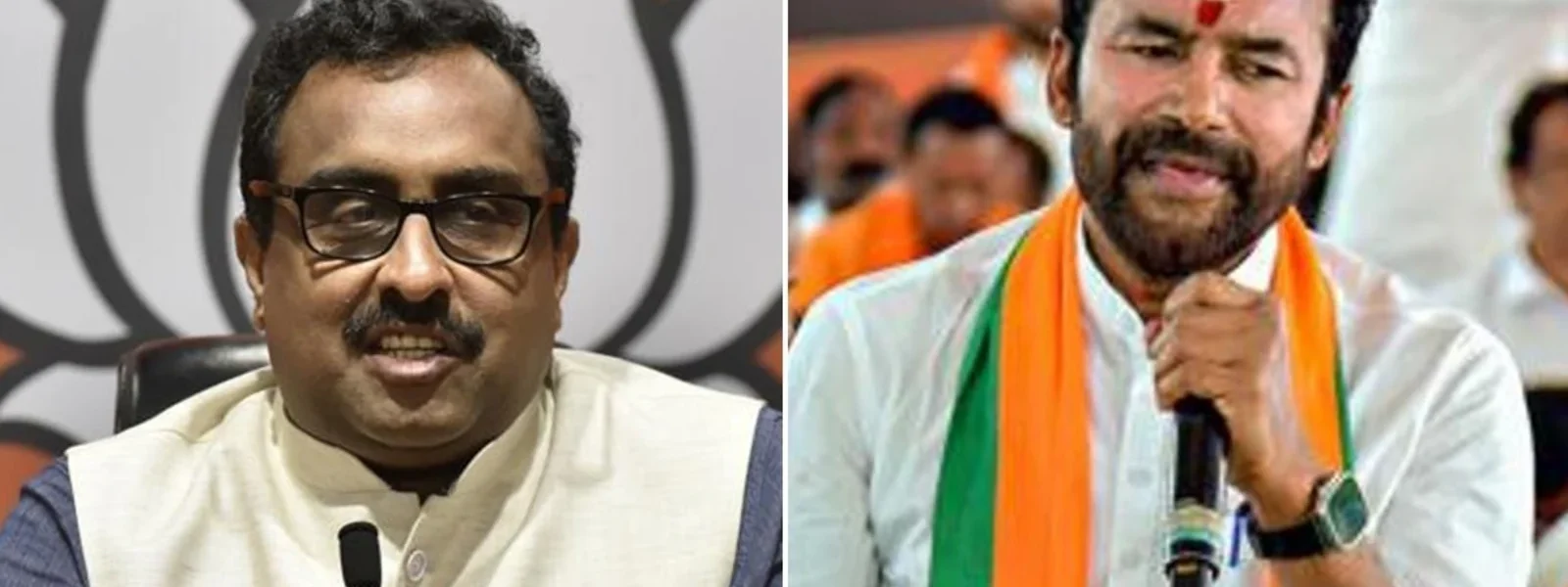 Ram Madhav and G Kishan Reddy