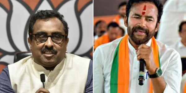 Ram Madhav and G Kishan Reddy