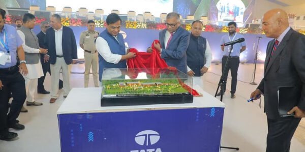 Tata Electronics today performed the Bhoomi Pujan of its chip manufacturing and testing unit at Jagir Road area in Morigaon district of Assam