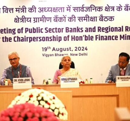 Union Finance Minister Nirmala Sitharaman chaired a meeting to review the performance of Public Sector Banks in New Delhi