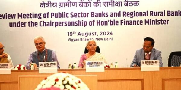 Union Finance Minister Nirmala Sitharaman chaired a meeting to review the performance of Public Sector Banks in New Delhi