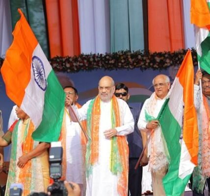 Union Home Minister Amit Shah today launched the 'Tiranga Yatra' in Ahmedabad