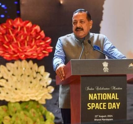 Union Minister Dr. Jitendra Singh announced that an Indian will land on the surface of the Moon in 2040, fifteen years from now