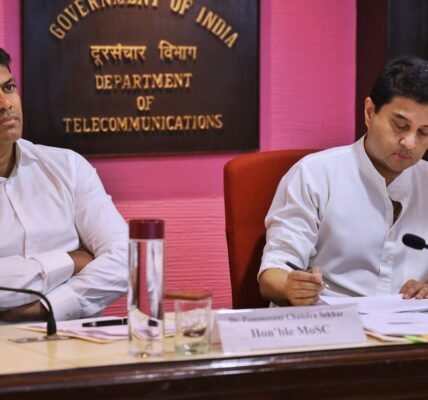 Union Minister Jyotiraditya Scindia holds the 2nd meeting of the Stakeholder Advisory Committee (SAC) on Telecom Service Providers
