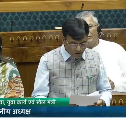 Union Sports Minister Dr. Mansukh Mandaviya gave a statement in Lok Sabha on the Olympic issue