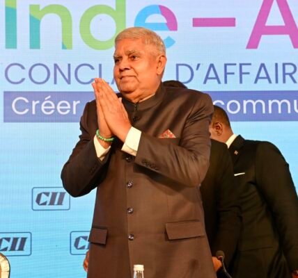 Vice President Jagdeep Dhankhar delivers inaugural address at the 19th CII India-Africa Business Conclave