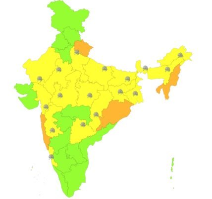 aaj ka mausam kaisa rahega barish hogi ya nahin 23 August 2024