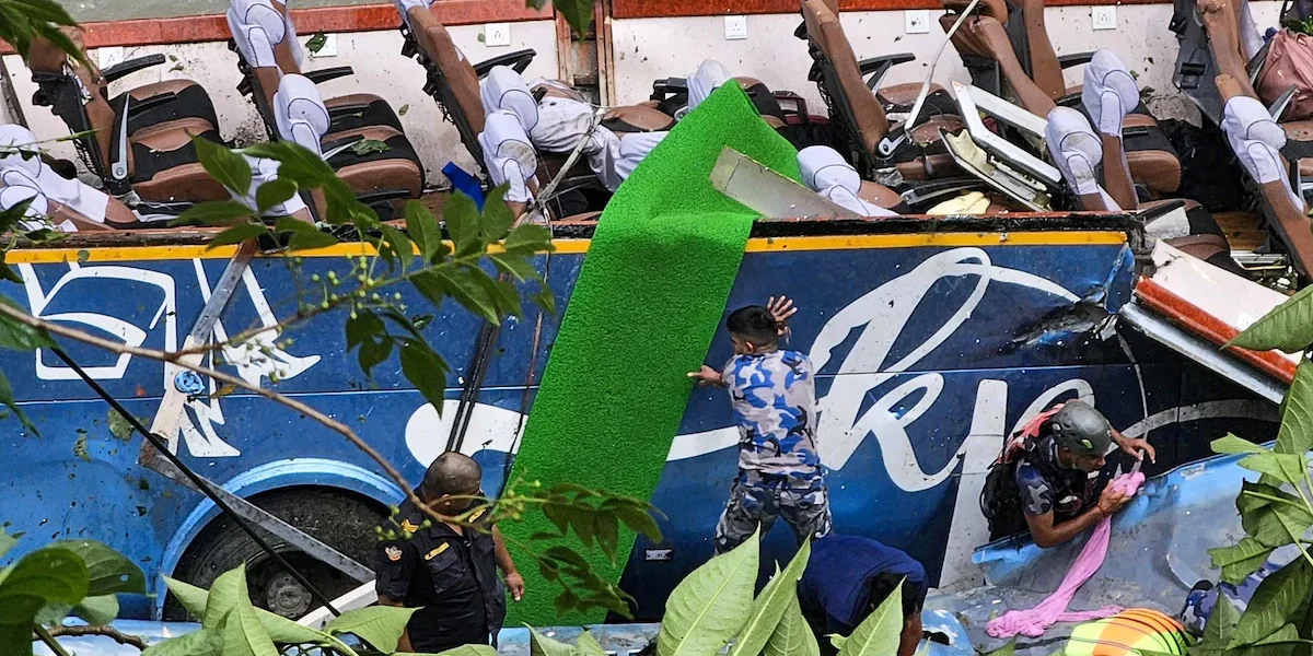 bus accident in Tanahun district of Nepal