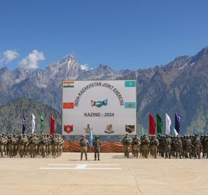 8th Joint Military Exercise ‘KAZIND-2024’ between India and Kazakhstan began today at Surya Foreign Training Node, Auli in Uttarakhand