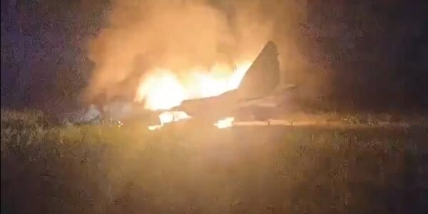 A MiG-29 fighter jet of the Indian Air Force crashed last night near Barmer in Rajasthan