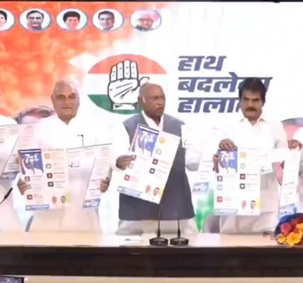 Congress announces seven guarantees for Haryana assembly elections, promises MSP and caste survey