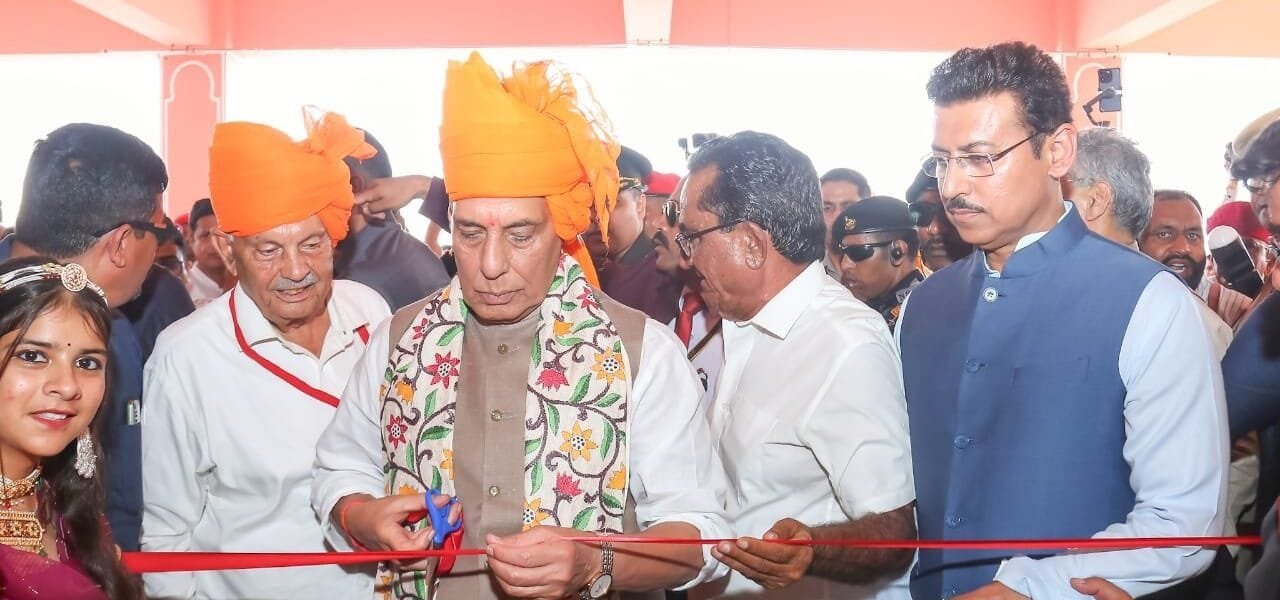 Defence Minister Rajnath Singh formally inaugurated Sainik School in Jaipur