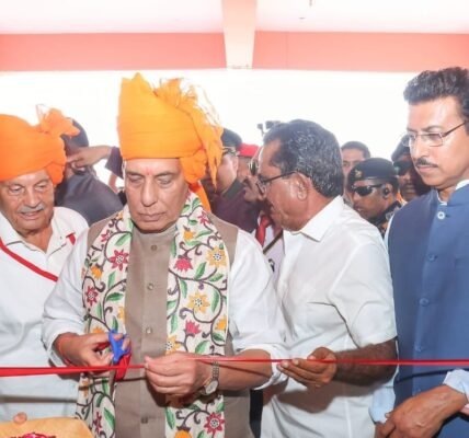 Defence Minister Rajnath Singh formally inaugurated Sainik School in Jaipur