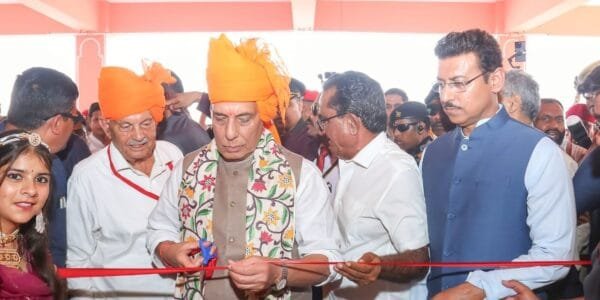 Defence Minister Rajnath Singh formally inaugurated Sainik School in Jaipur