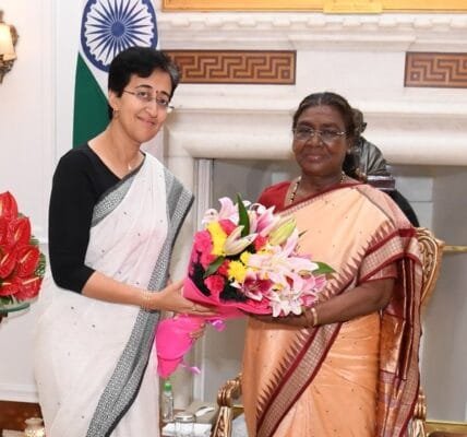 Delhi Chief Minister Atishi met President Murmu