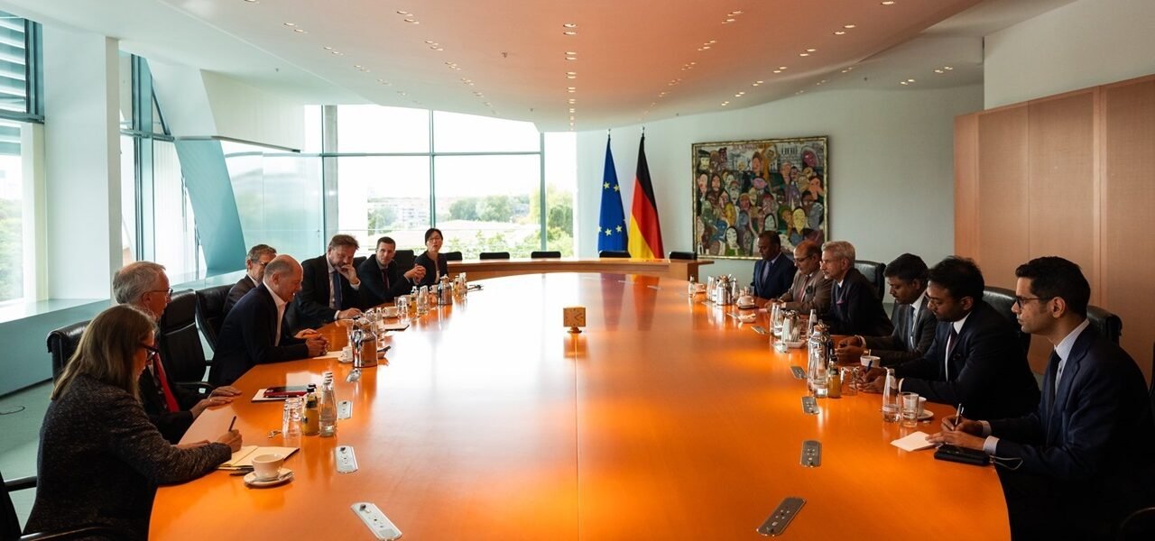 EAM S Jaishankar meets German Chancellor Olaf Scholz, conveys best wishes from PM Modi