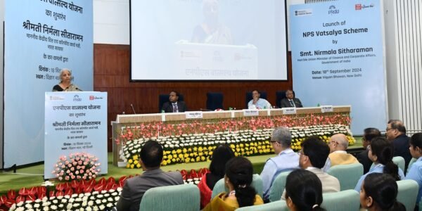 Finance Minister Nirmala Sitharaman launched the NPS Vatsalya Yojana in New Delhi
