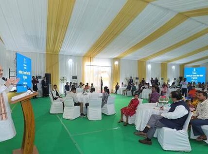 Home Minister Amit Shah interacted with victims of Naxal violence from Chhattisgarh at his residence in New Delhi