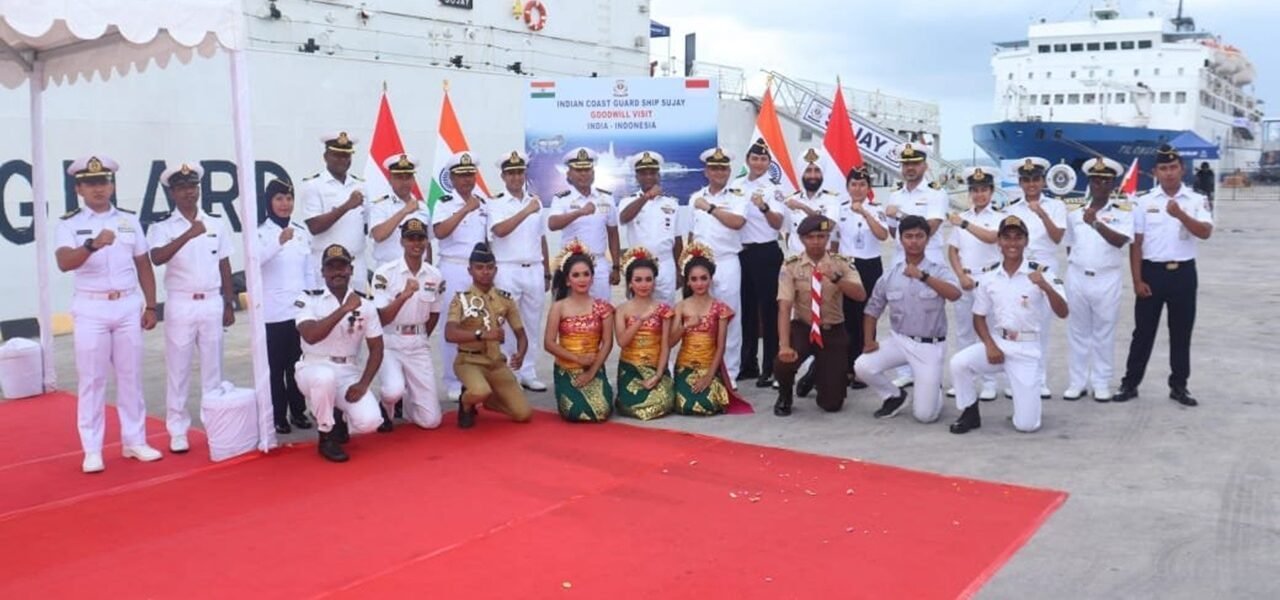 ICGS Sujay reached Bali port for a three -day visit under foreign deployment in East Asia
