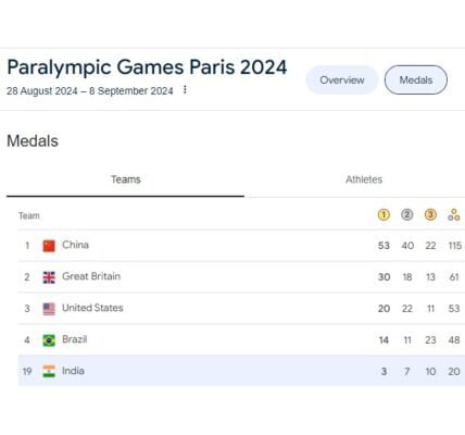 India has won the highest number of medals ever in the Paralympic Games
