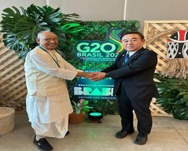 India holds bilateral meetings with US, Brazil, Germany, UK, Japan, Spain, UAE on the sidelines of G-20 Agriculture Ministerial Meeting in Cuiaba, Brazil
