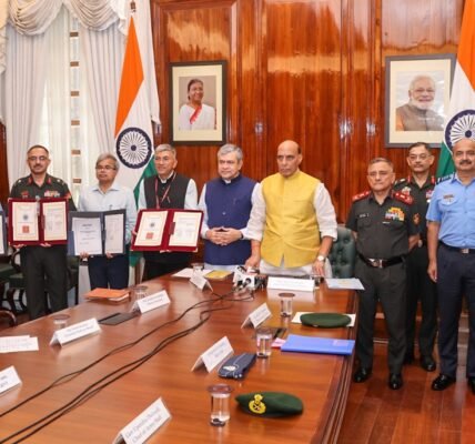 Indian Army and Indian Air Force signed MoU with Gatishakti University in presence of Defence Minister and Railway Minister to upgrade skills of personnel in the field of logistics operations