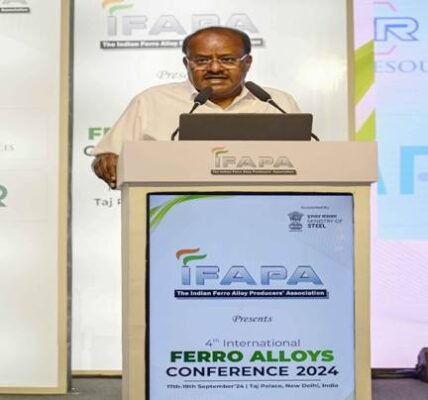 Indian Ferroleys and Producers Association (IFAPA) hosted the fourth International Ferro alloys conference
