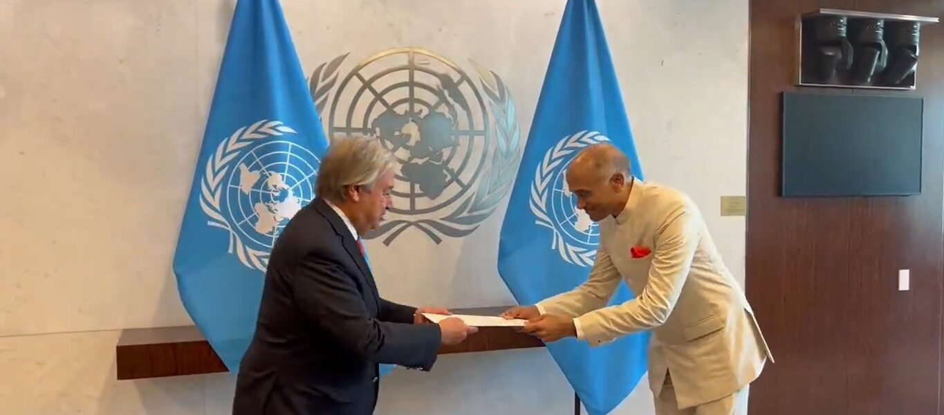 India's new Permanent Representative to the United Nations presented credentials to the UN Chief
