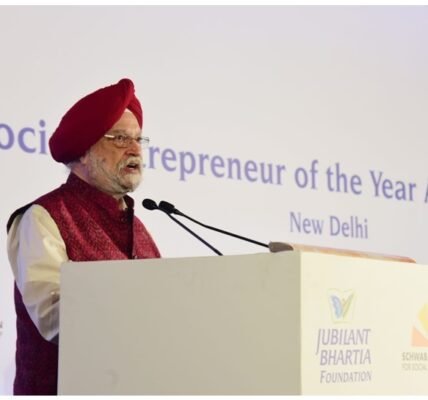 India's social enterprises are witnessing rapid growth in investments Union Minister Hardeep Singh Puri