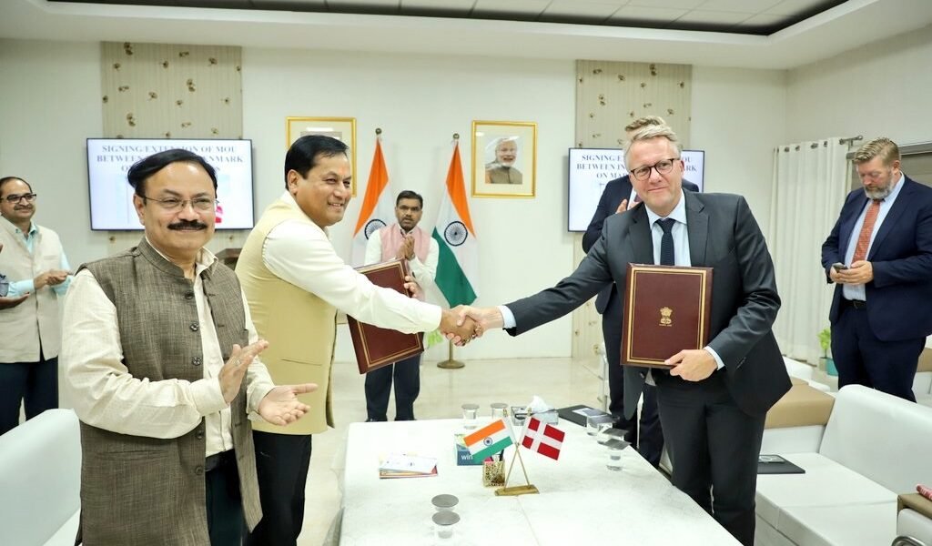 MoU on Marine Issues was expanded and signed by the Union Port, Shipping and Waterways Minister, Sarbananda Sonowal and his Danish counterpart